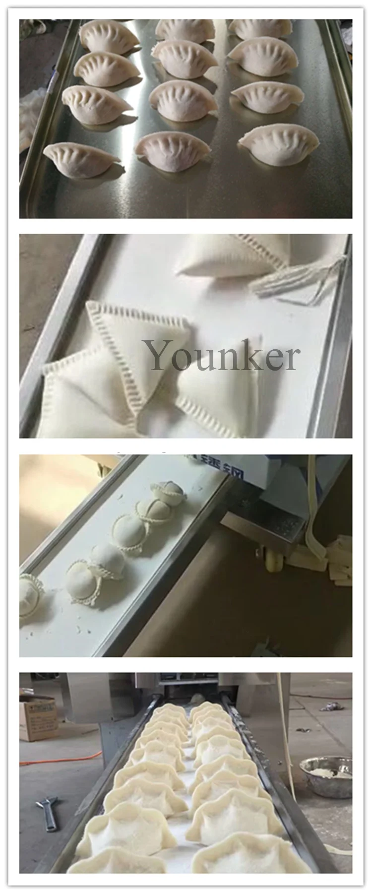 Valparaiso Full Automatic Dumpling Machine Gyoza Empanada Samosa Making Meat Pie Machine Maker Filling Samosa Folding Machine