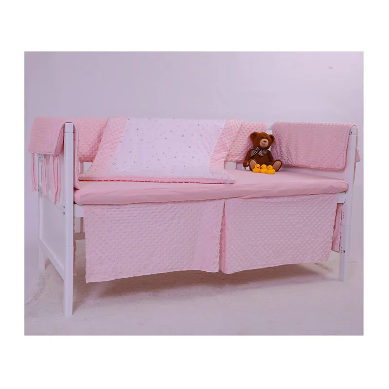 
Best selling cotton soft and breathable crib set mattress crib bedding set 