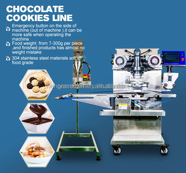 hot sale 304ss maamoul making machine date bar making machine filled chocolate cookie machine price