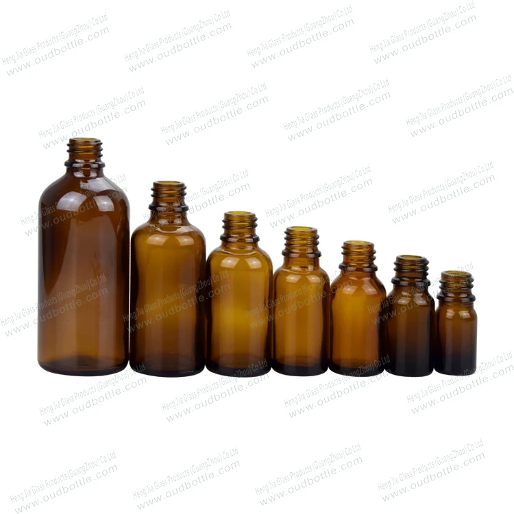 5ml 10ml 15ml 20ml 30ml 50ml 100ml Amber Essential Oil Glass Bottle Face Serum White Plastic Dropper Packaging