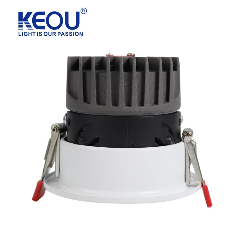 Hot Selling Spring fixed removable module black recessed 7W 9W 12W aluminium  COD chip LED spotlight for office