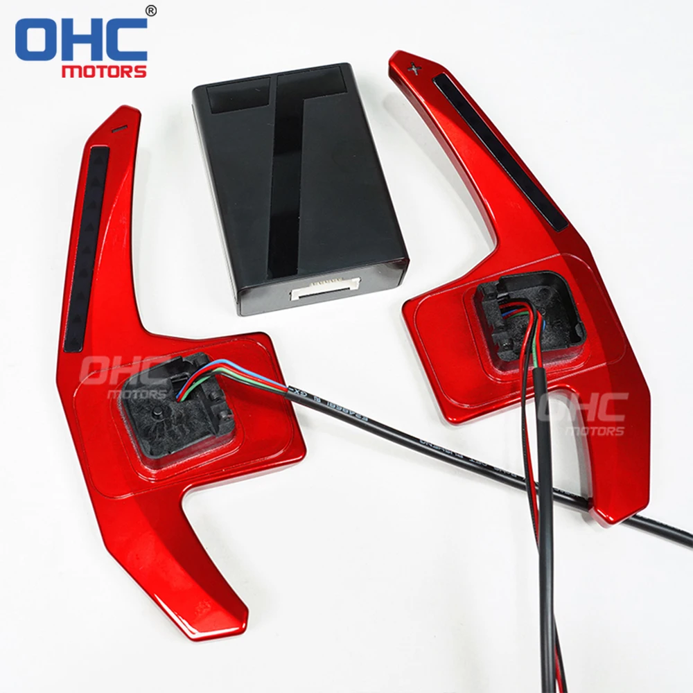 Steering Wheel shift paddle for audi A3 S3 A4 S4 B8 A5 S5 A6 S6 A7 S7 A8 S8 Q3 Q5 Q7 RS4 RS5 RS7 11-17 LED paddle shifter