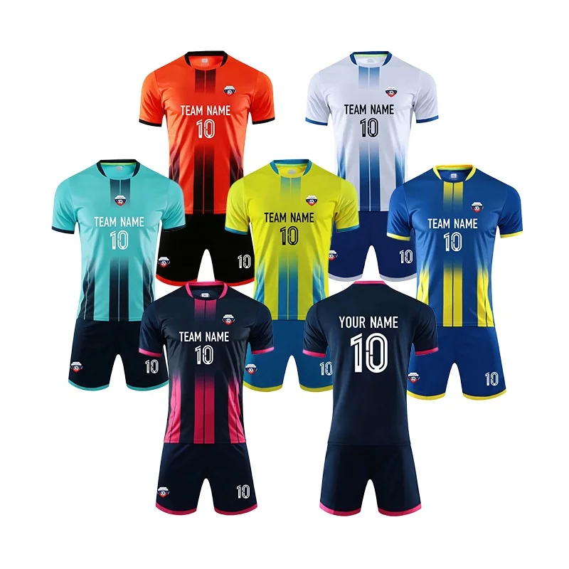 Wholesale Custom Soccer Jersey Design Sport Training Men Football Jerseys Soccer Wear Uniform Team Full Set