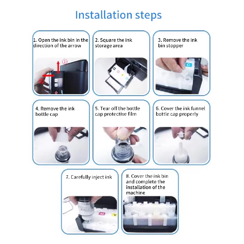 672 Color Bulk Water Based Bottle Tintas Refill Dye Ink For  L130