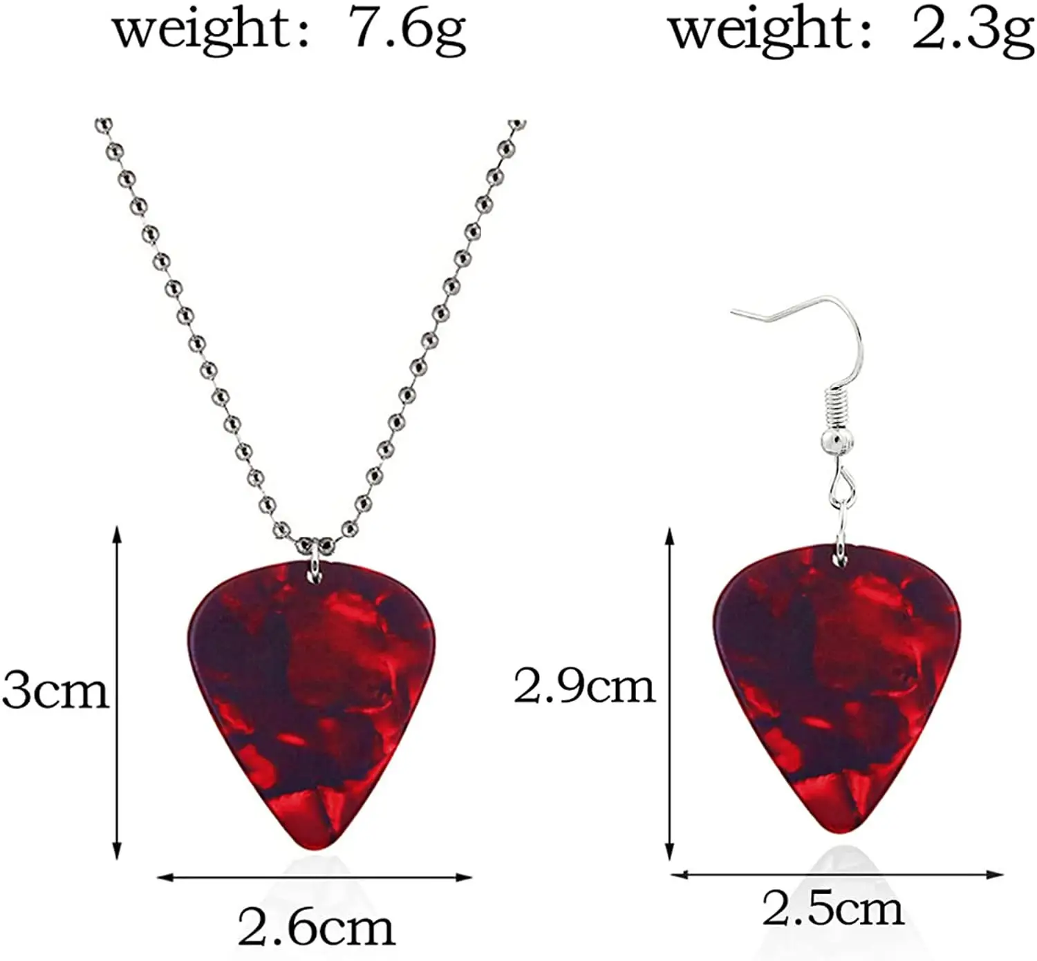 Best Seller Eddie Guitar Pick Necklace for Stranger Hellfire Club Women Men Necklace Jewelry Gift