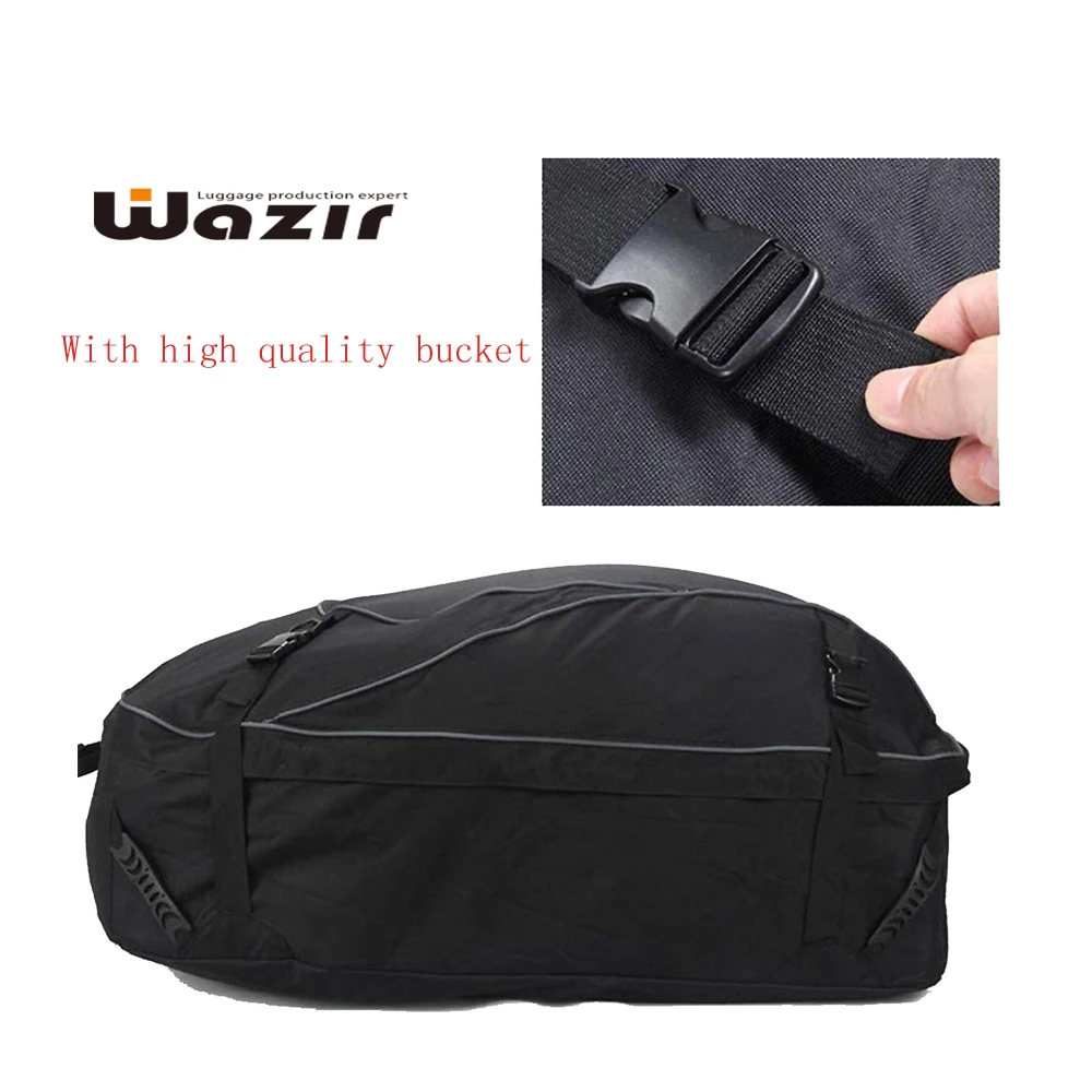 
Waterproof Car Roof Top Cargo Bag Rack Carrier Travel Storage Box For Jeep SUV 