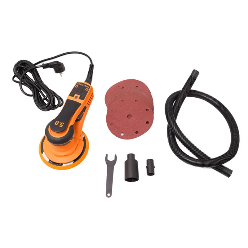 Brushless Electric Orbital Sander Random 2024 New Design 6 Inches 350W 5.0mm & 2.5mm Electric Obm 1.4 150mm 50/60HZ