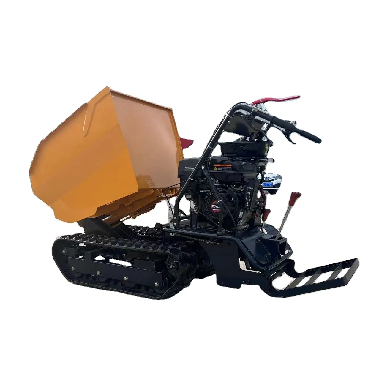 Full hydraulic Mini crawler dumper trucks rubber track  crawler transporter dumper 0.6T 0.8T 1.2T 1.5T 2T