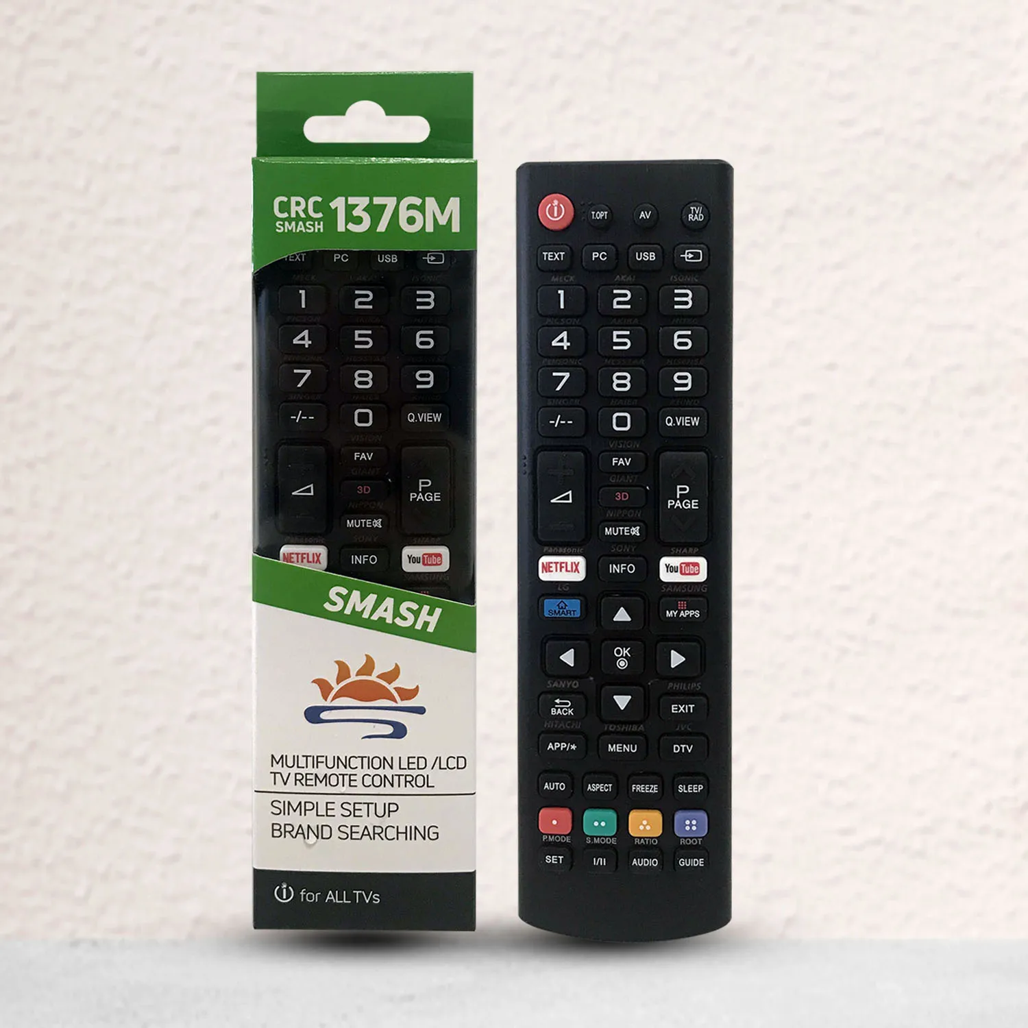 SYSTO SUN/CRC1376M UNIVERSAL LCD LED TV REMOTE CONTROL GOOD SELL IN MALAYSIA MARKET