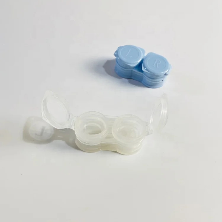 New style drawer type clear contact lens case with tweezers and stick transparent contact lens accessories   XY-140