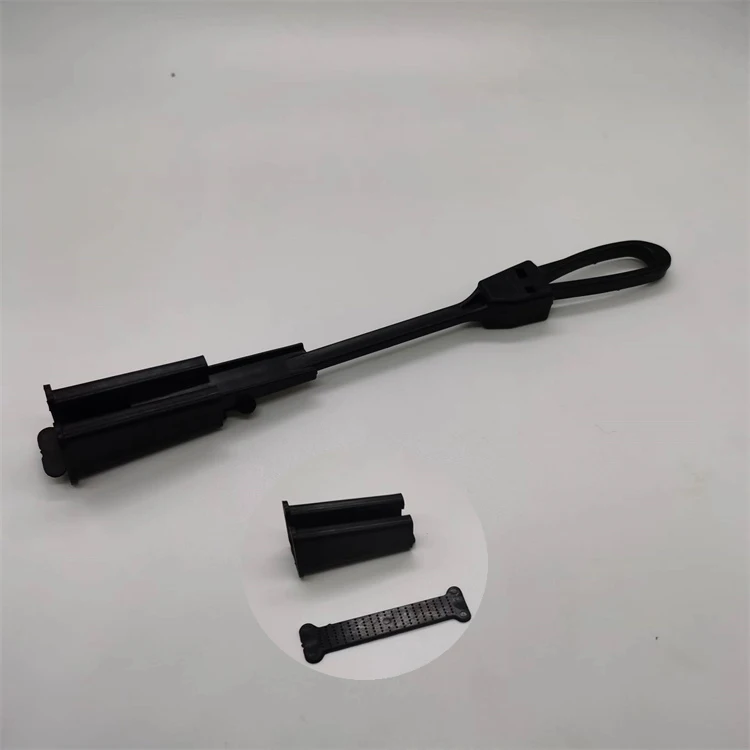 High Quality FTTH S Type Hook Fiber Optic Plastic Drop Wire Cable Clamp