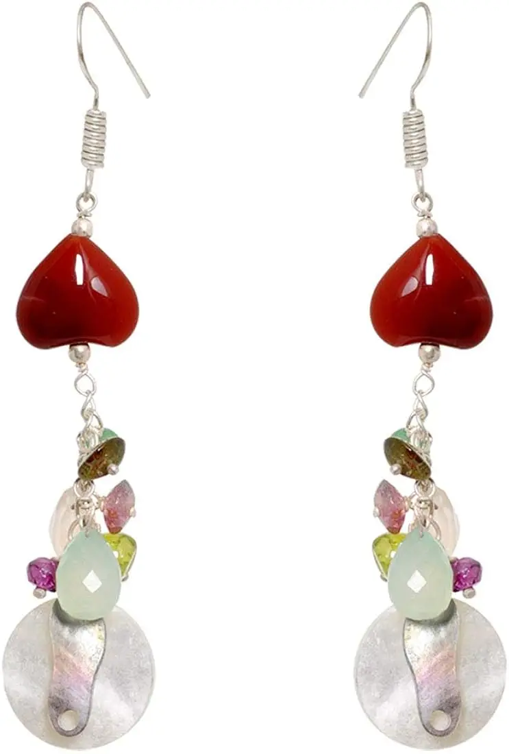Most Selling Designer Fashionable Jewelry Earring Made in Pure Mother of Pearl Available at Export Price
