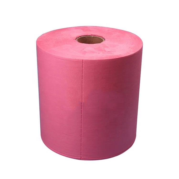 Blue White General Cleaning Wiper Roll , Lint Free Nonwoven Industrial Paper Wiper Roll,SMT Wiper Roll