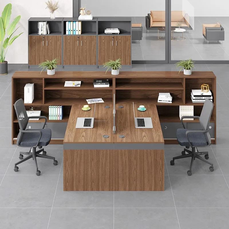 BGZ-11 Escritorio Mesa De Trabajo Modern Office Desk Furniture Staff l Shaped Table Work