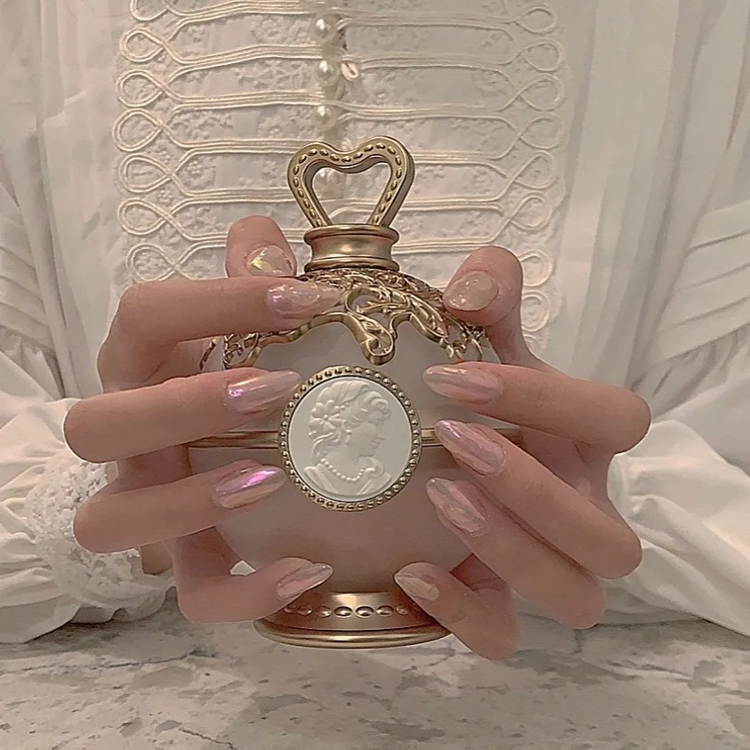 
Tstory 2020 Best Selling Aurora Finish XL Long Coffin Press On Nails Add Your Own Logo 