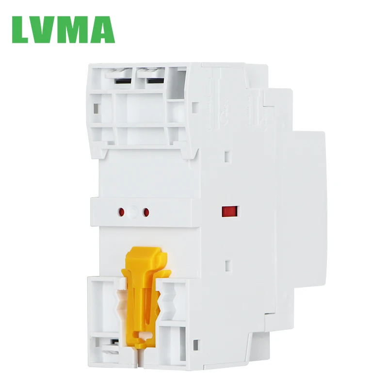 Контактор LVMA 220 В 40 А 63 бытовой контактор ручная цена 2NO Магнитная электрическая нормально Закрытая 4no 2no2nc Din-рейка