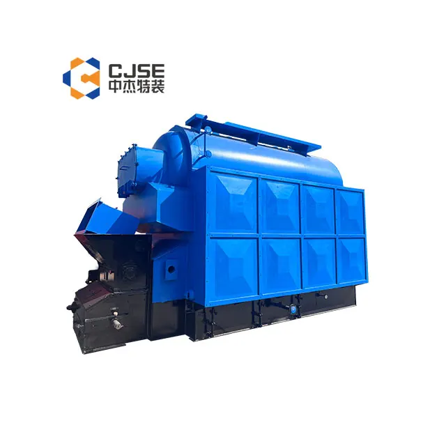 CJSE China water tube biomass palm oil fruit paddy rice husk solid waste fuel fired hot water boiler