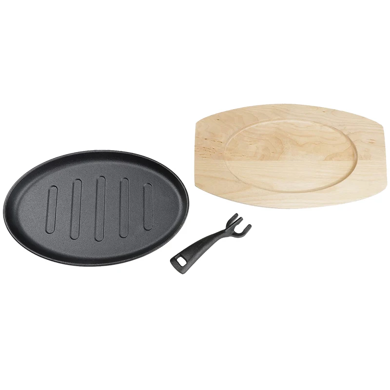 China manufacturer wholesale quality new style oval cast iron skillet price