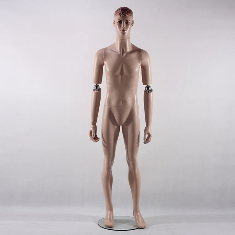 Лидер продаж индивидуальный оконный дисплей полный цвет кожи макияж мужской манекен