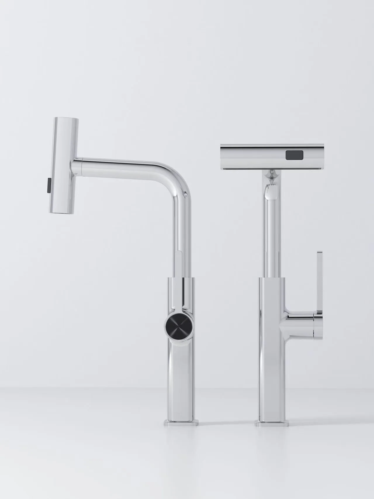 New All copper high-end kitchen waterfall digital display pull faucet