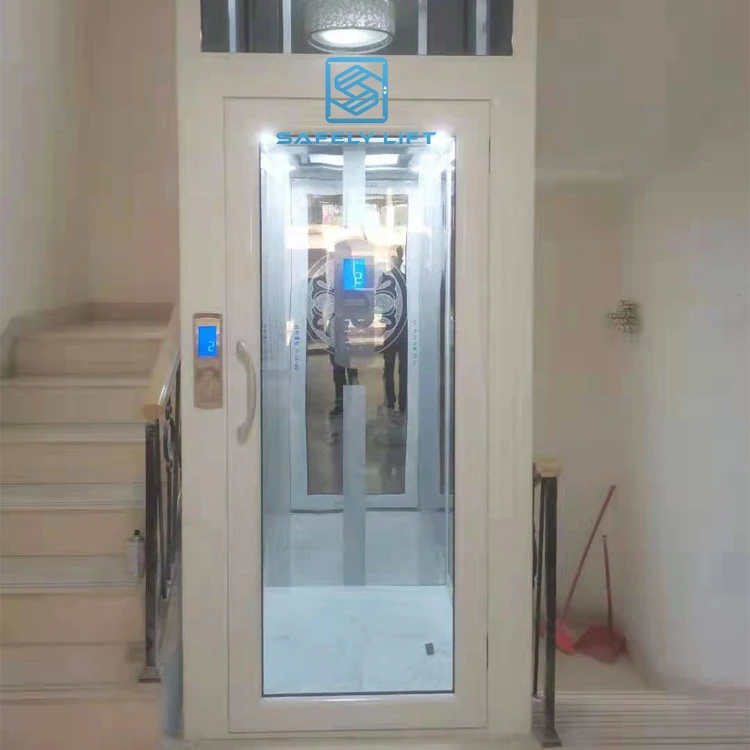 Panoramic 3 floors glass home lift  hot selling used in family home elevator villa elevator lift for house