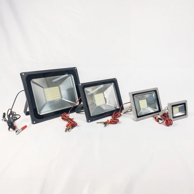 DC Led Floodlight 10w 20w 30w 50w battery Floodlight IP65 Waterproof High bright DC12v Flood light for outdoor garden