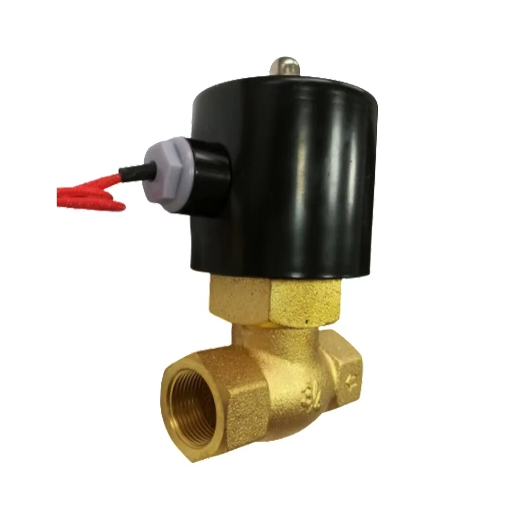 24V 240V 3/8 Inch Electromagnetic Solenoid Valve High Temperature Diaphragm Structure Water & Oil Shut-Off for General Use