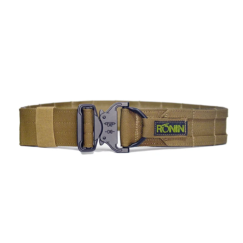 Tactical Belt 1.5 Inch Waist Belt Adjustable Style Nylon Webbing Rigger Belt with Quick-Release Gear Clip Metal