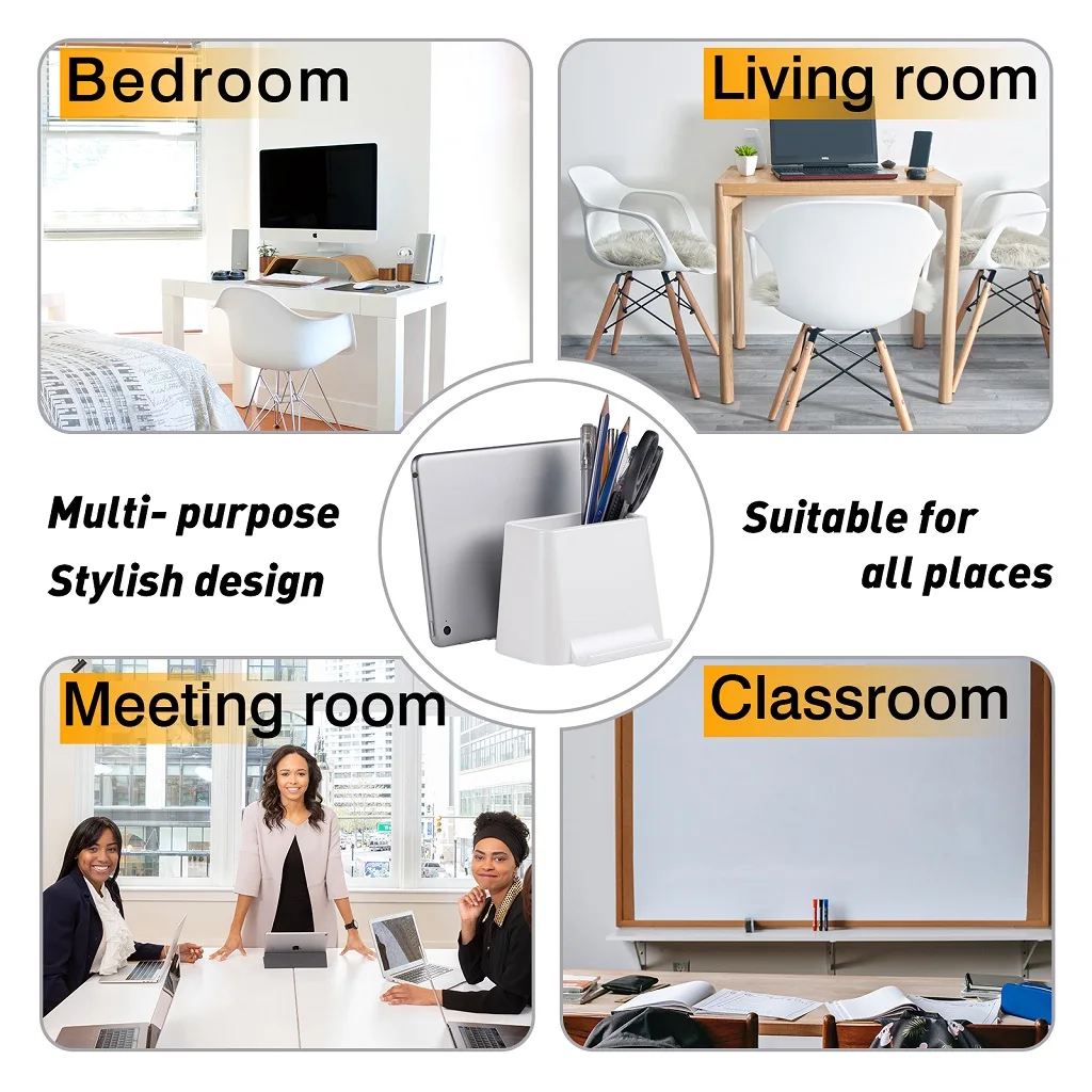 Vertical Laptop Stand Holder desk organizer, Pen holder Desktop Holder Space-Saving for All MacBook