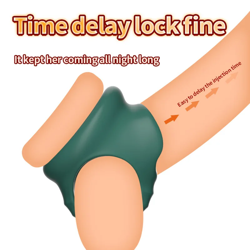 Multi-color skin-friendly silicone male physical delay locking sperm ring delay ejaculation