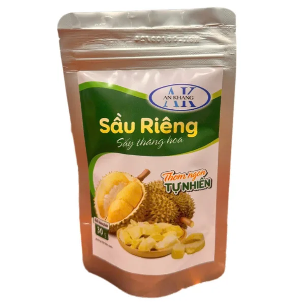 High Grade Freeze-Dried Durian Dried Fruit Organic Ideal For Snacking HACCP Certification From Vietnam Factory