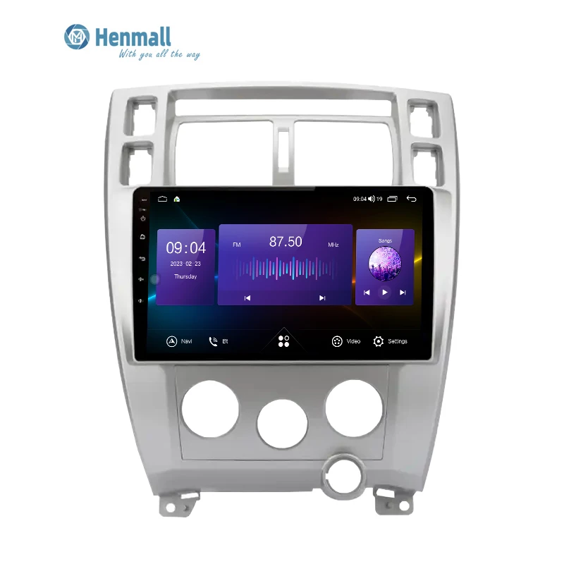 Автомагнитола Henmall Android для Hyundai Tucson 2006 - 2013 Carplay 4G мультимедийный автомобильный GPS 2din