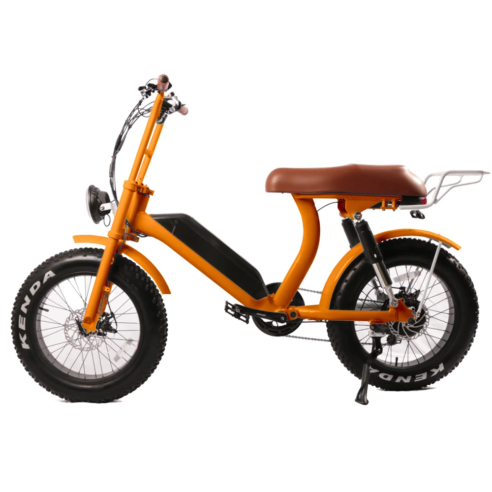 20'Fat tire ebike eec electric moped powerful adult electric scooters retro electric bike for city commuting