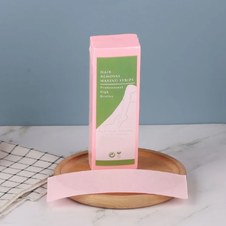 wholesale custom packaging boxes for wax strips travel size thin pink waxing