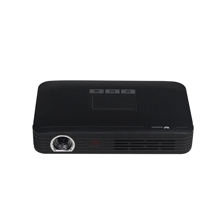 WOWOTO Battery Powered Android Data Show WIFI Bluetooth 3D 4K Video Projector >2500 Lumens Auto Focus Home Theater Projector