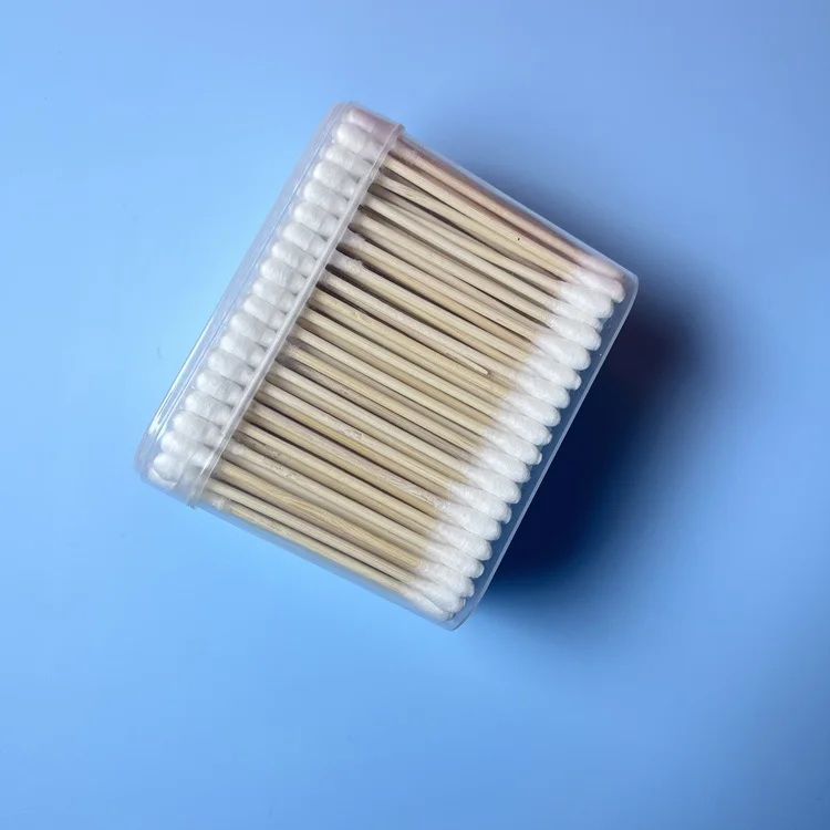 qtips cotton swabs makeup tools cotton Ear buds Babies Qtip Double Head Cleaning bamboo Stick cotton swab
