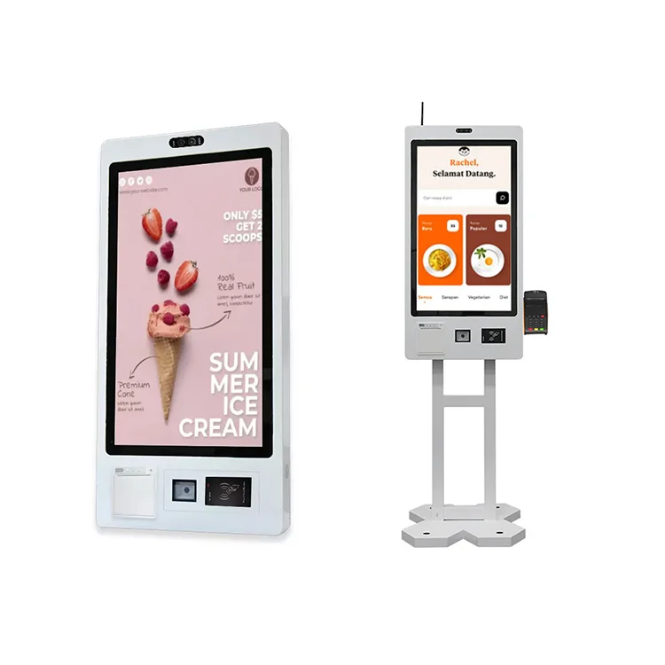 Crtly Manufacturer custom kiosk restaurant 32 inch self ordering kiosk touch screen payment kiosk