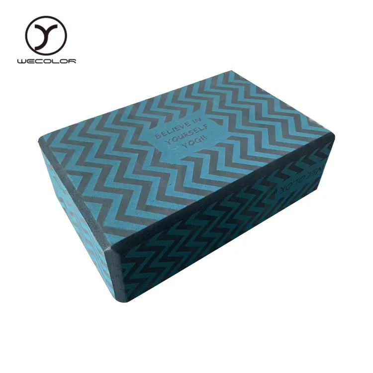 Eco friendly cork yoga block high density EVA yoga brick with custom logo