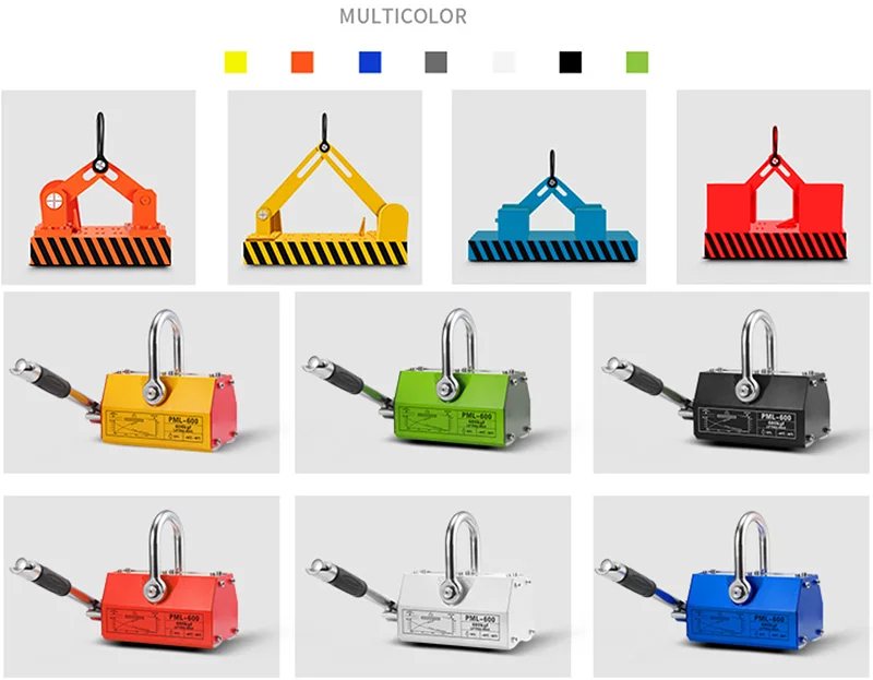 OEM PML 100 kg to 20 ton Super Strong lifting magnet lifter V-shape  3.5 Times Safety Rate Powerful Permanent Magnetic Lifter