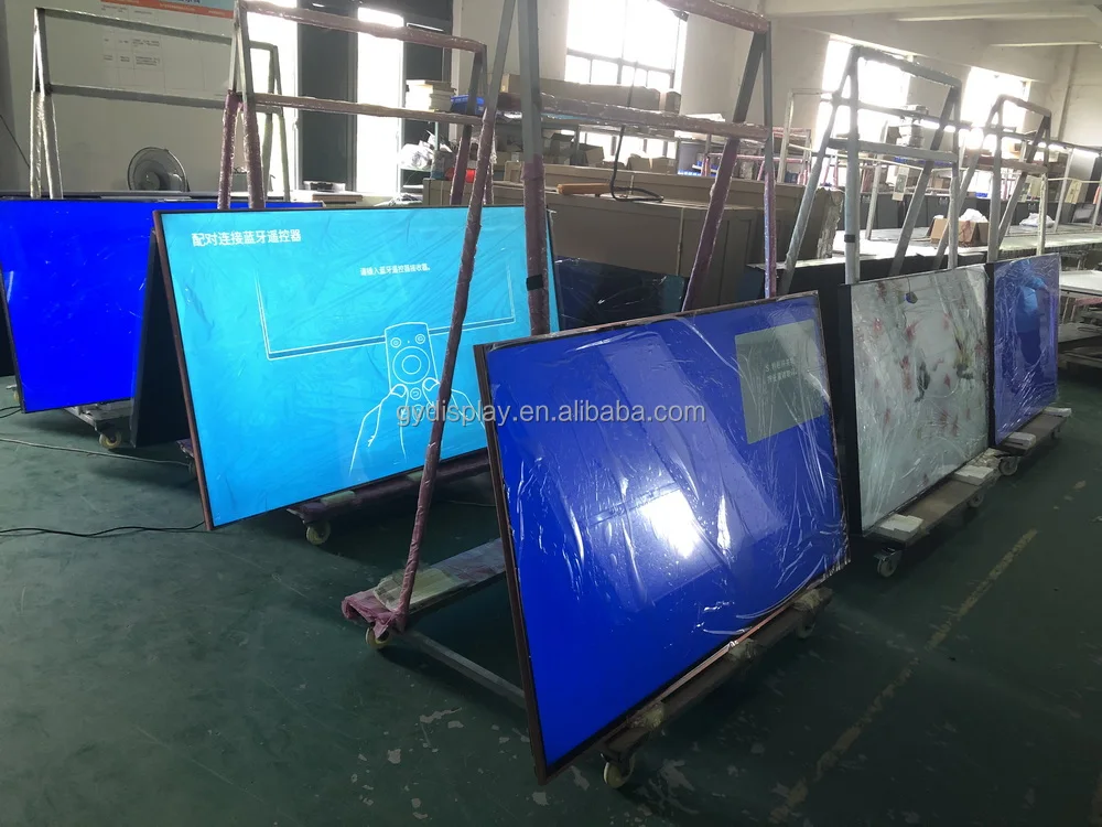 Factory  55 Inch  Crack-proof LCD Advertising Screen Display 4K FHD Scratch-resistant Screen Floor Digital Signage and Displays