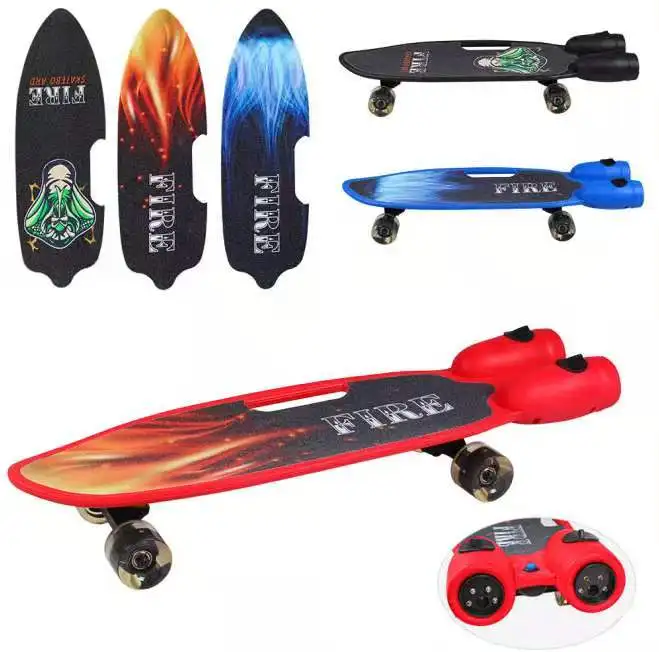 Cheapest electric skateboard for kids e skateboard with music player led lights wheels