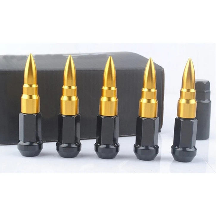 Car Retrofit Accessories Racing Extended Bullet Wheel Bolts Rim Spike Lug Nut Spears