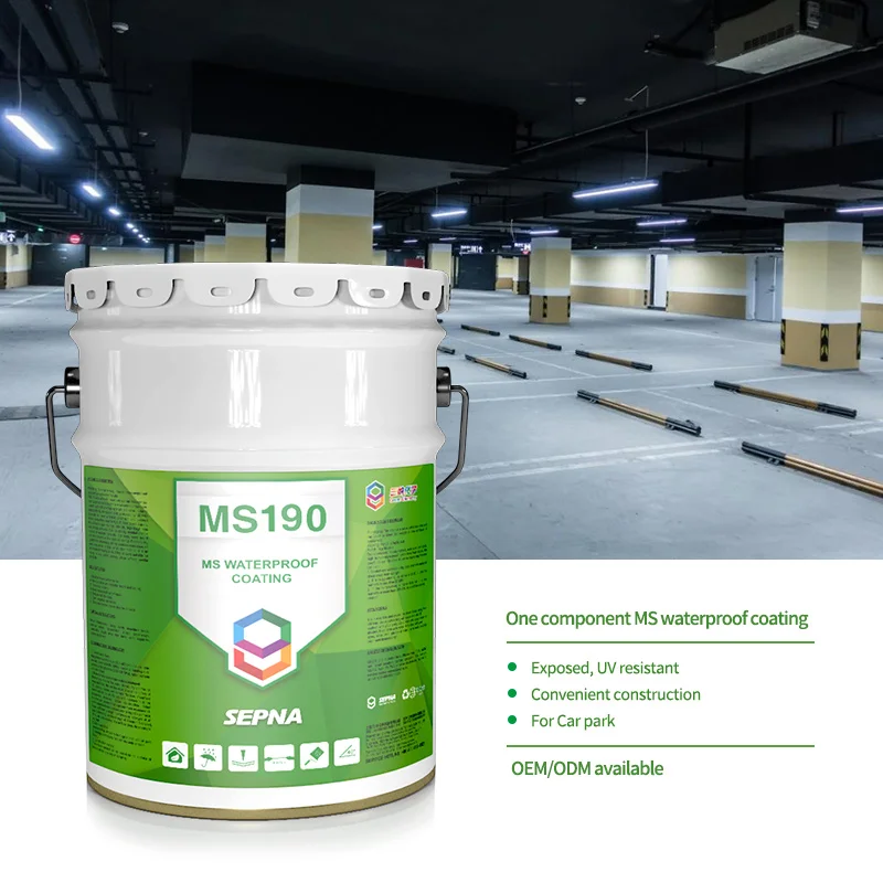 SEPNA One component liquid modified silicone sealant coatings for roof