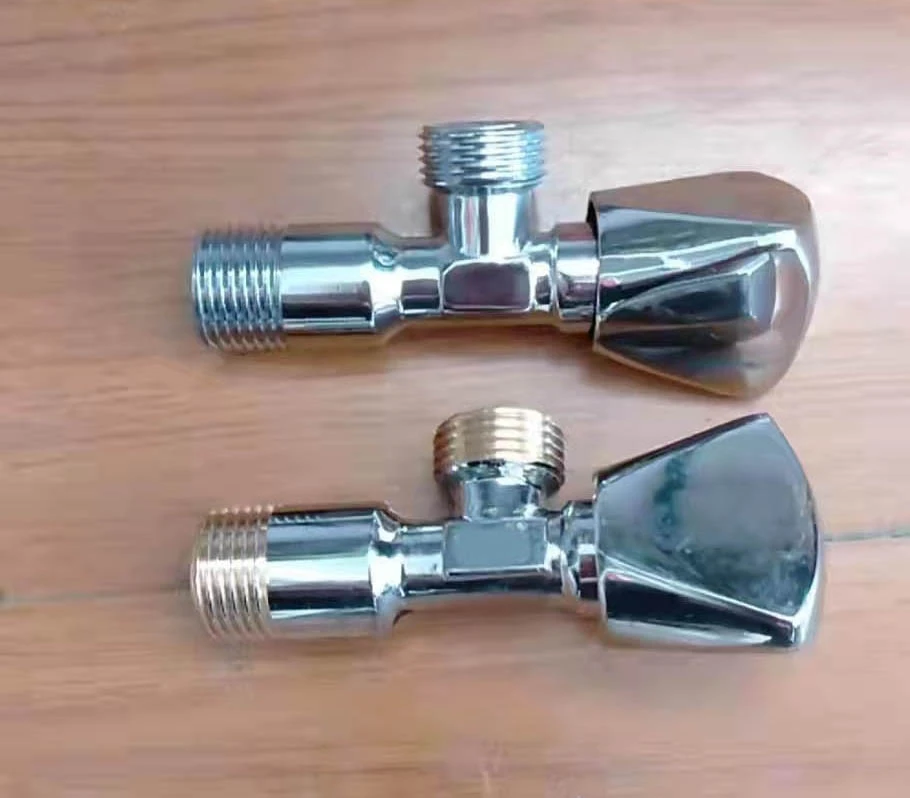FuSan Promotion Price open slowly zinc handle ,Bathroom Angle Valve Toilet,brass angle valve