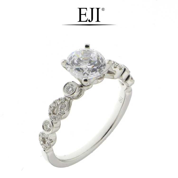 Elegant Luxury Design Party Engagement Diamond Ring For Women 1ct head