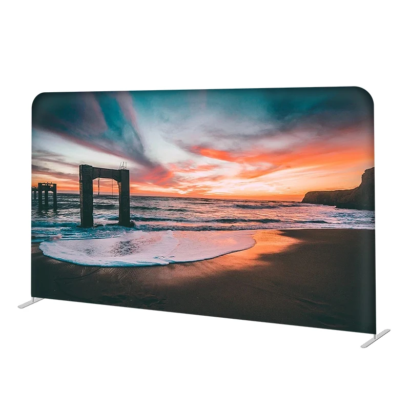 
 Натянутый тканевый фон для выставки с индивидуальным принтом 8 футов 10 футов  