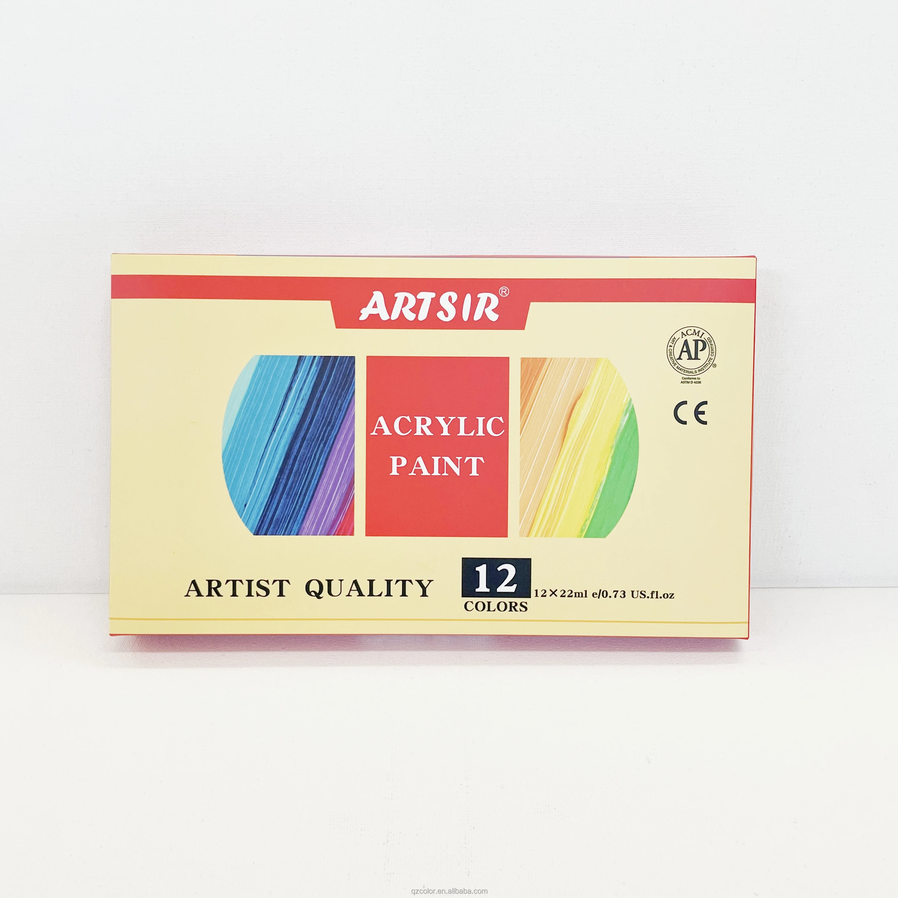 Popular Acrylic Paint Set Waterproof 12 Colors For Artist DIY Hand Painting Graffiti on Stones Wall Canvas