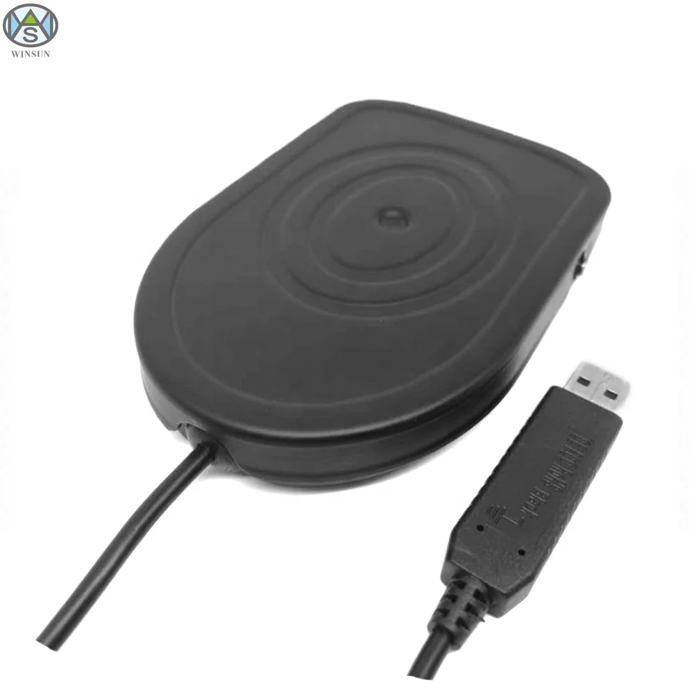 FS2019U New USB Single Pedal Metal Foot Switch for Industrial Machinery Smart Control Factory Test 2m Wire