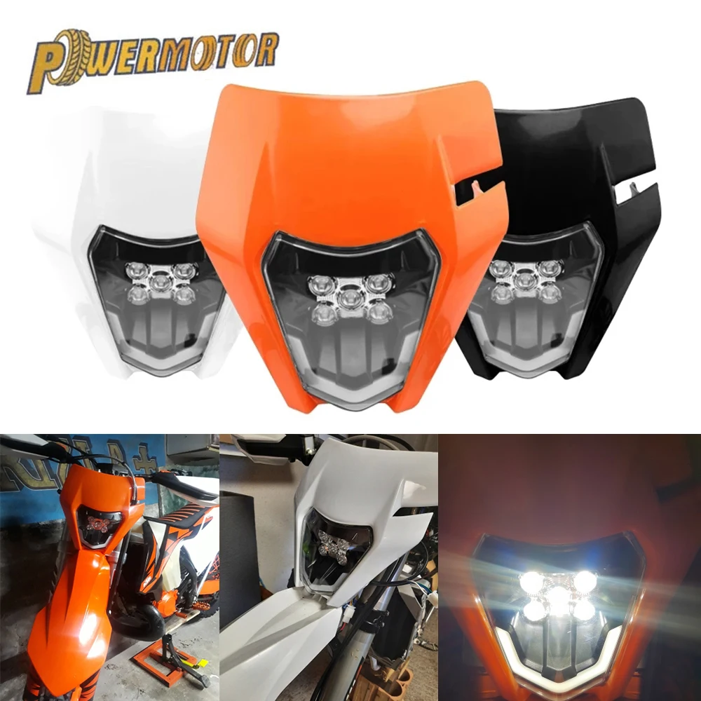 Новая светодиодная фара для мотоцикла налобный фонарь KTM EXC EXCF XC XCF XCW XCFW SX SXF 125 150 250 300 350 450