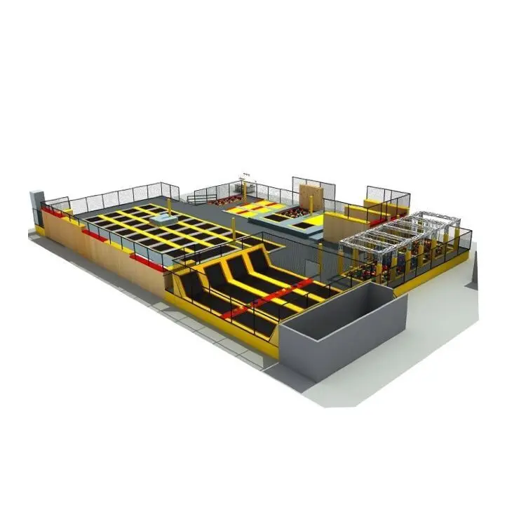 china trampoline park Las Vegas 1300 square meters vitality space XPLZONE  trampoline Park indoor playground